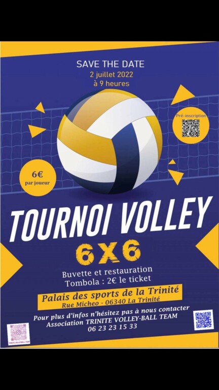 LA TRINITE VOLLEY BALL ORGANISE UN TOURNOI 6X6