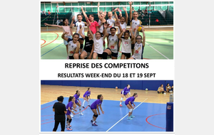 RESULTATS WE DU 18 ET 19 SEPTEMBRE