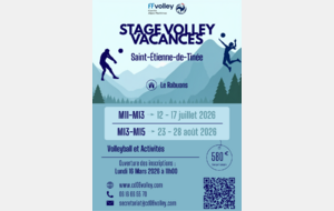 Stage d'Été Volley Vacances 2026